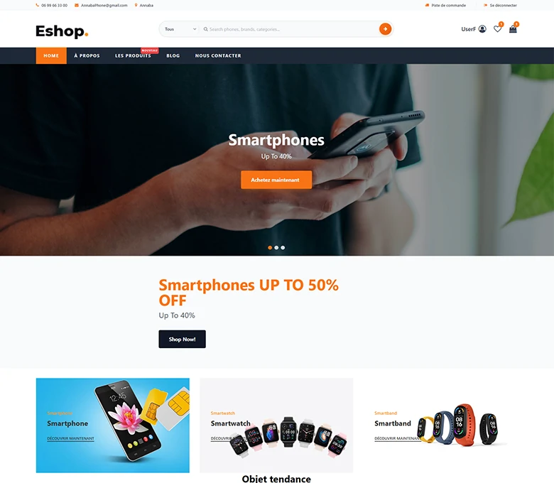eShop - Ecommerce smartphone Store