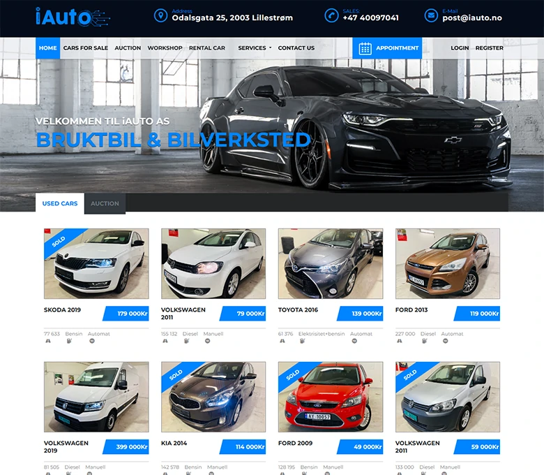 iAuto - Car dealership web app