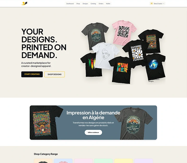 Printiha - Print on Demand Website